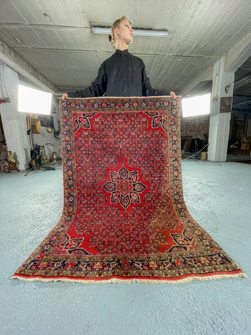 yksityiskohtainen punainen bijar 167 x 114 cm