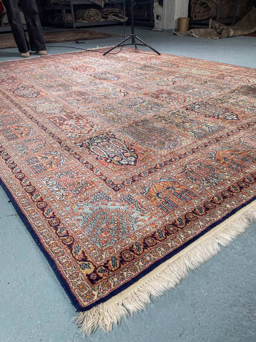 silkkimatto ylimaallinen pastellinen puutarha kasmir 326 x 243 cm