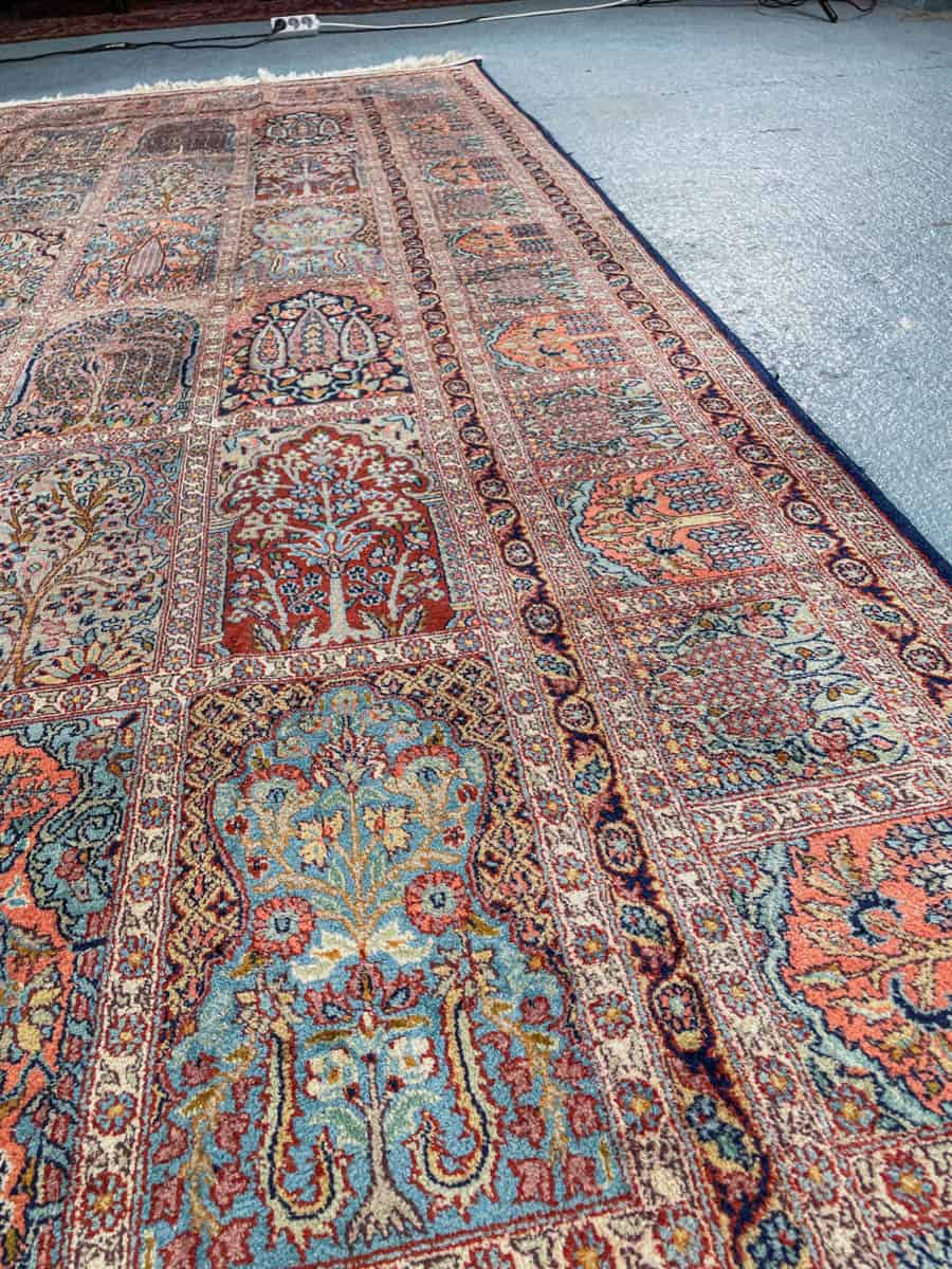 silkkimatto ylimaallinen pastellinen puutarha kasmir 326 x 243 cm