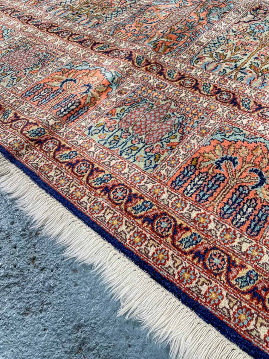 silkkimatto ylimaallinen pastellinen puutarha kasmir 326 x 243 cm