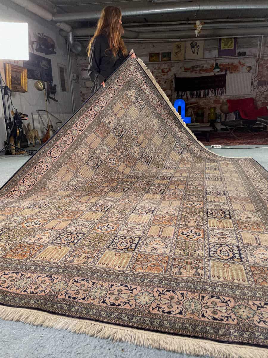 silkkimatto ylimaallinen pastellinen puutarha kasmir 326 x 243 cm (kopio)