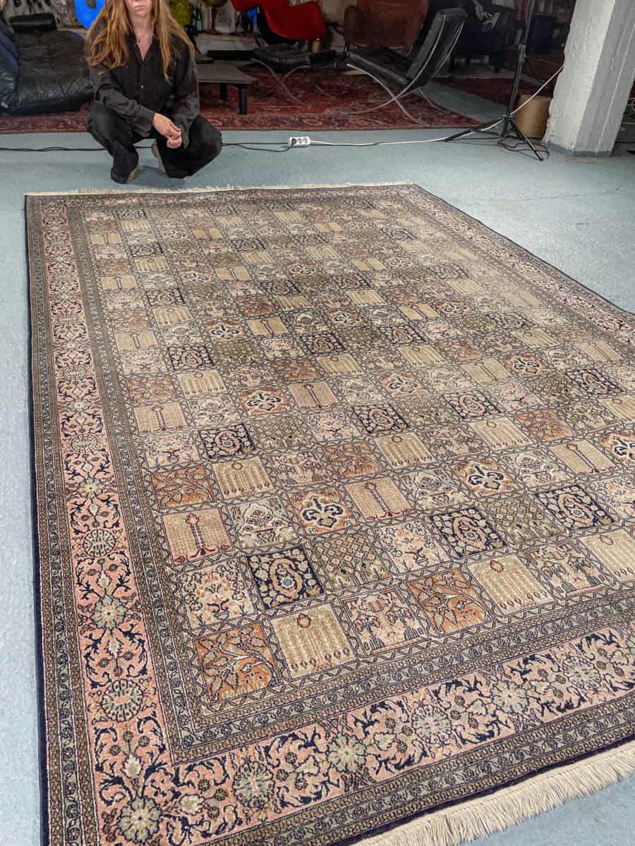 silkkimatto ylimaallinen pastellinen puutarha kasmir 326 x 243 cm (kopio)