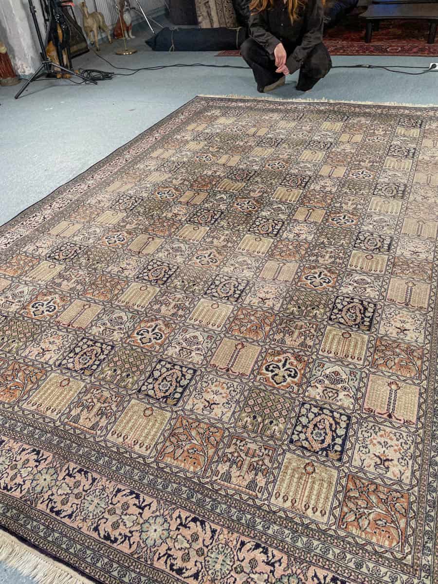 silkkimatto ylimaallinen pastellinen puutarha kasmir 326 x 243 cm (kopio)