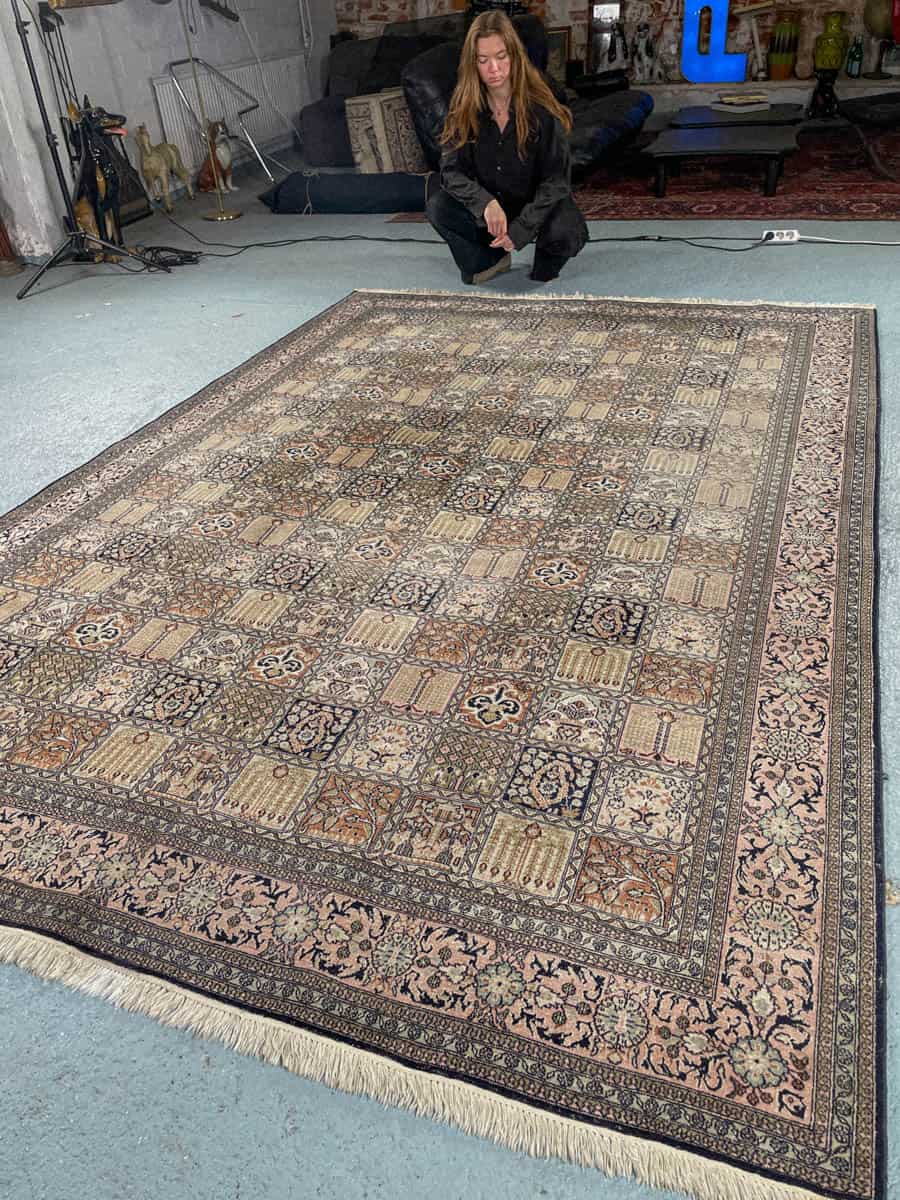 silkkimatto ylimaallinen pastellinen puutarha kasmir 326 x 243 cm (kopio)