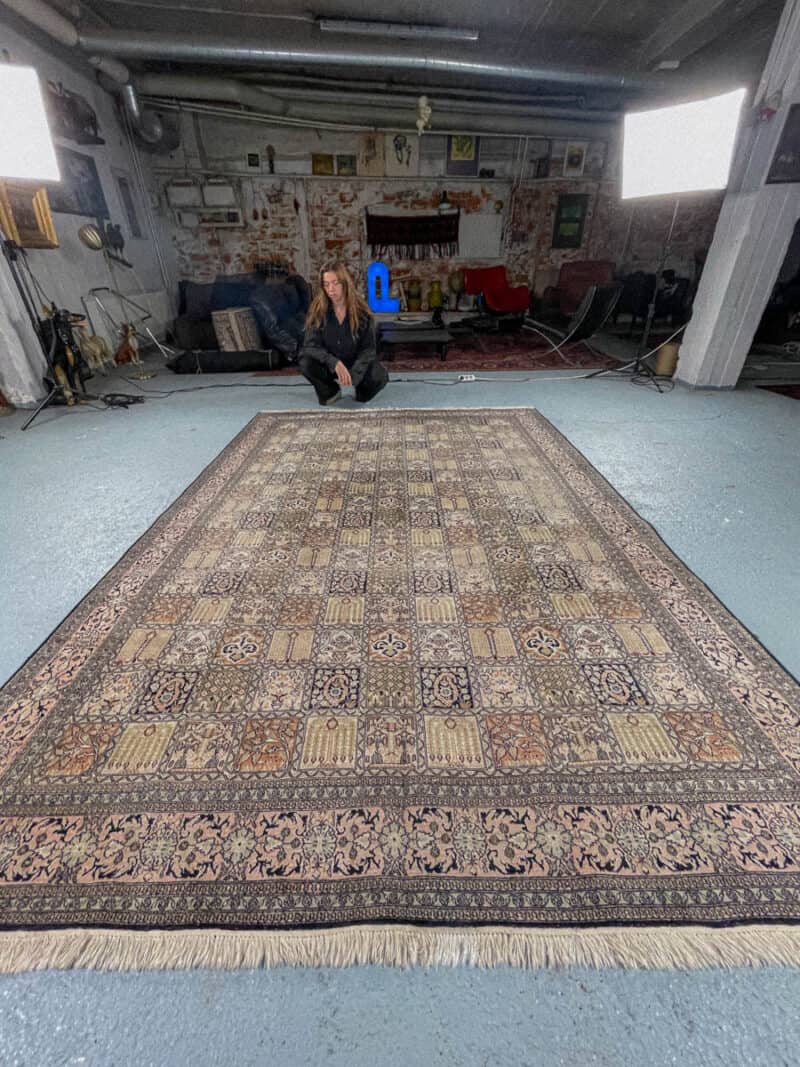 silkkimatto ylimaallinen pastellinen puutarha kasmir 326 x 243 cm (kopio)