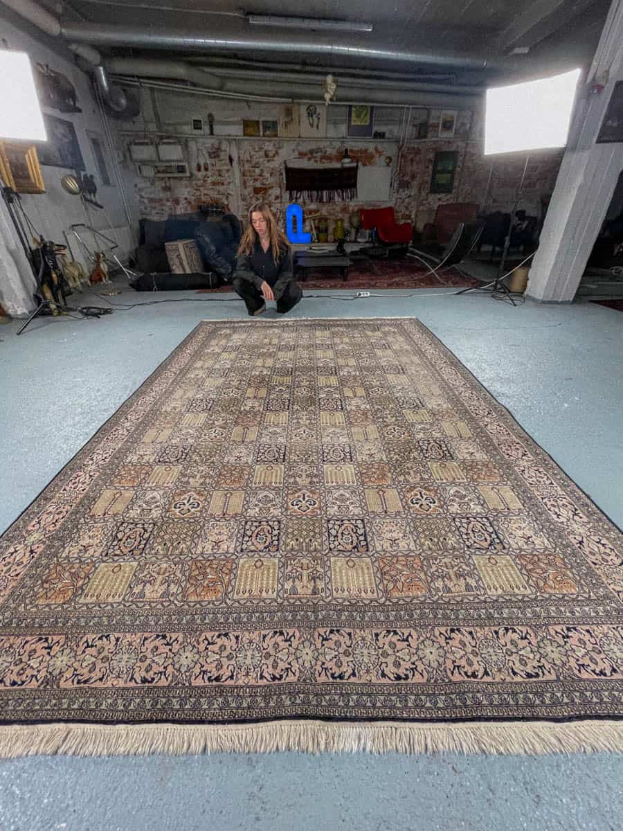 silkkimatto ylimaallinen pastellinen puutarha kasmir 326 x 243 cm (kopio)