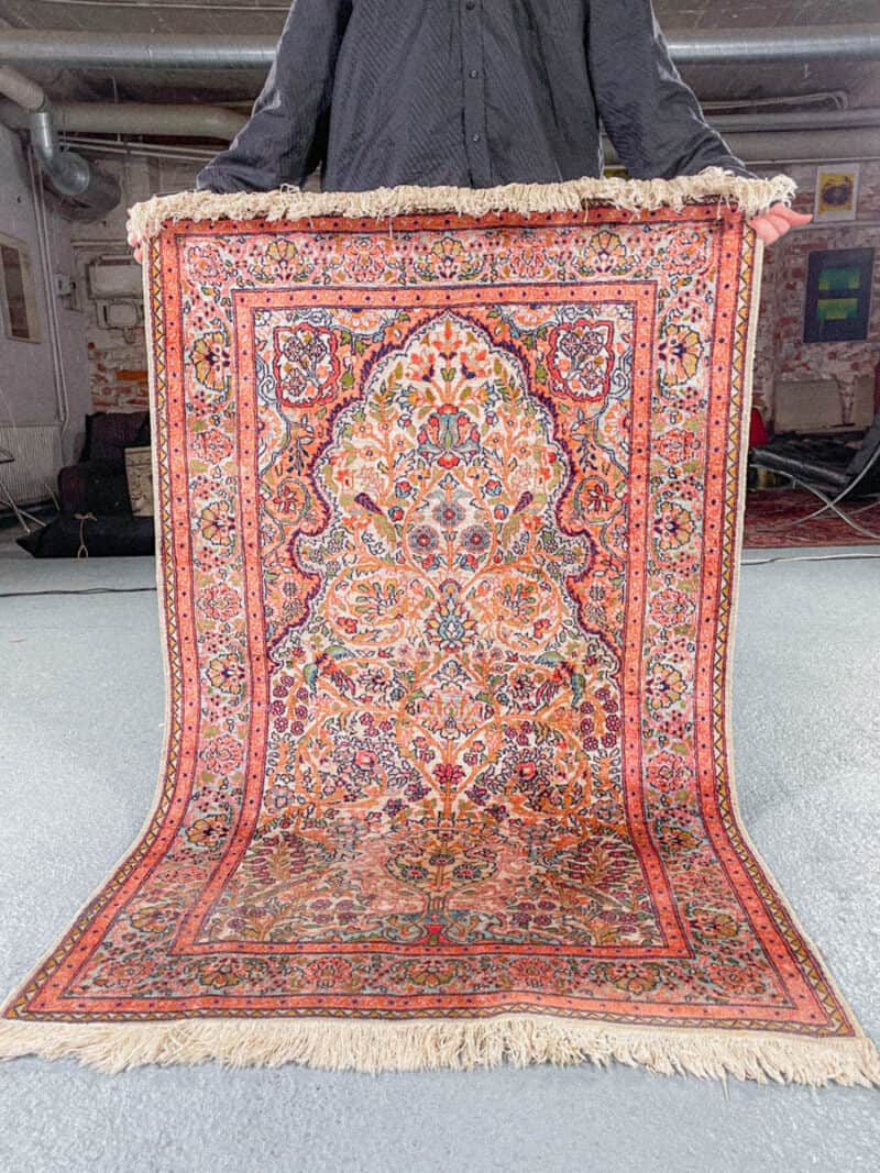 silkkimatto – vaaleansininen kasmir – 120 x 74 cm (kopio)