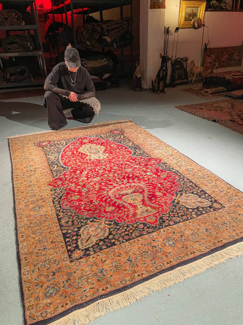 Äärettömän yksityiskohtainen tabriz 237 x 160 cm