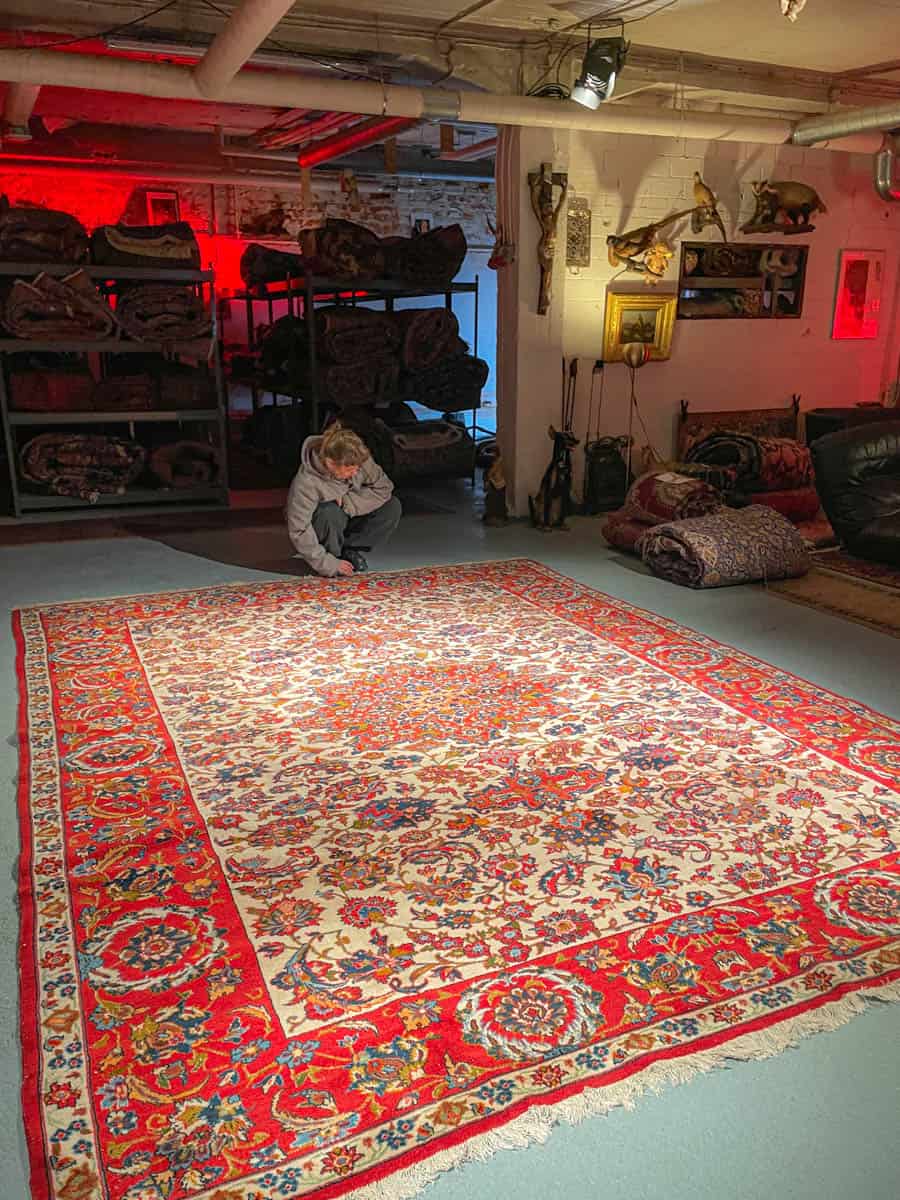 häikäisevä palatsikokoinen vaalea isfahan 374 x 285 cm