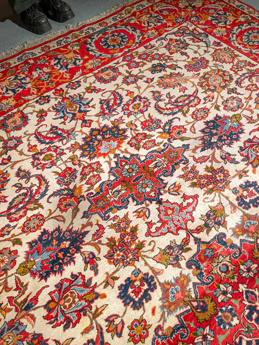 häikäisevä palatsikokoinen vaalea isfahan 374 x 285 cm