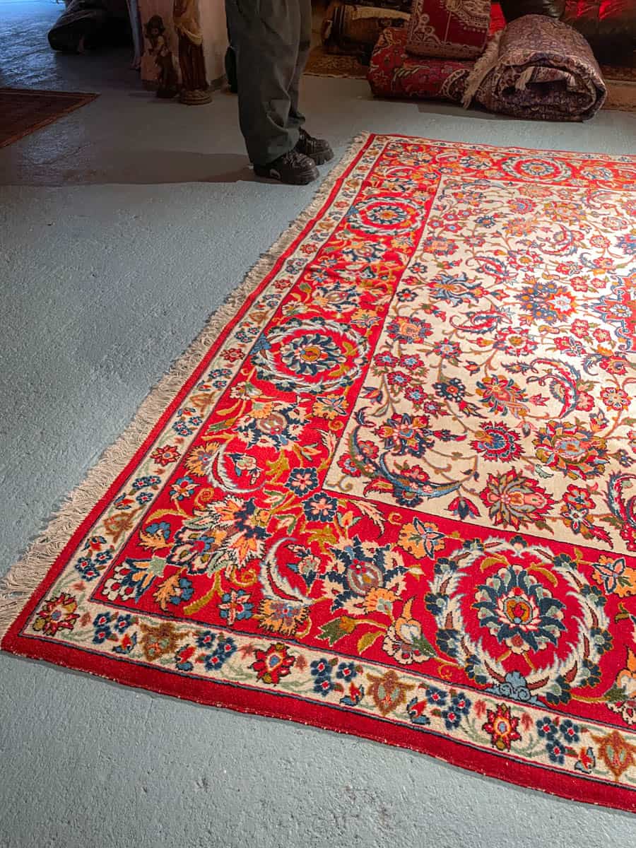 häikäisevä palatsikokoinen vaalea isfahan 374 x 285 cm