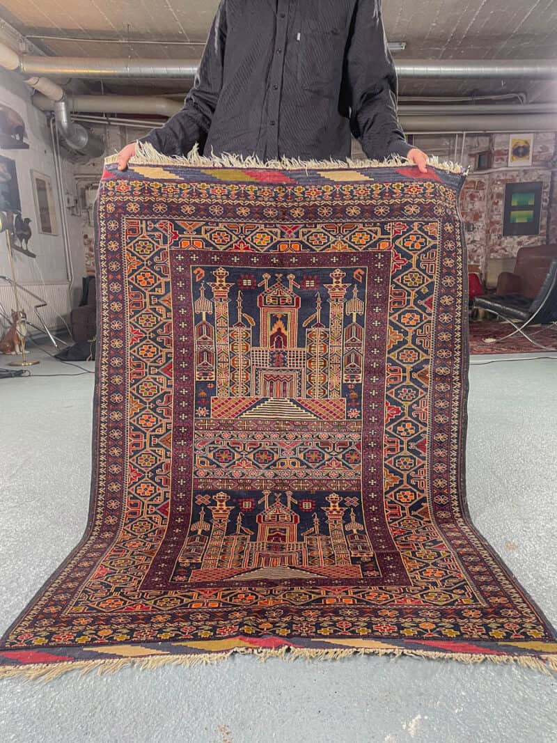 arkkitehtoninen puoliantiikki afgaanimatto 150 x 80 cm (kopio)