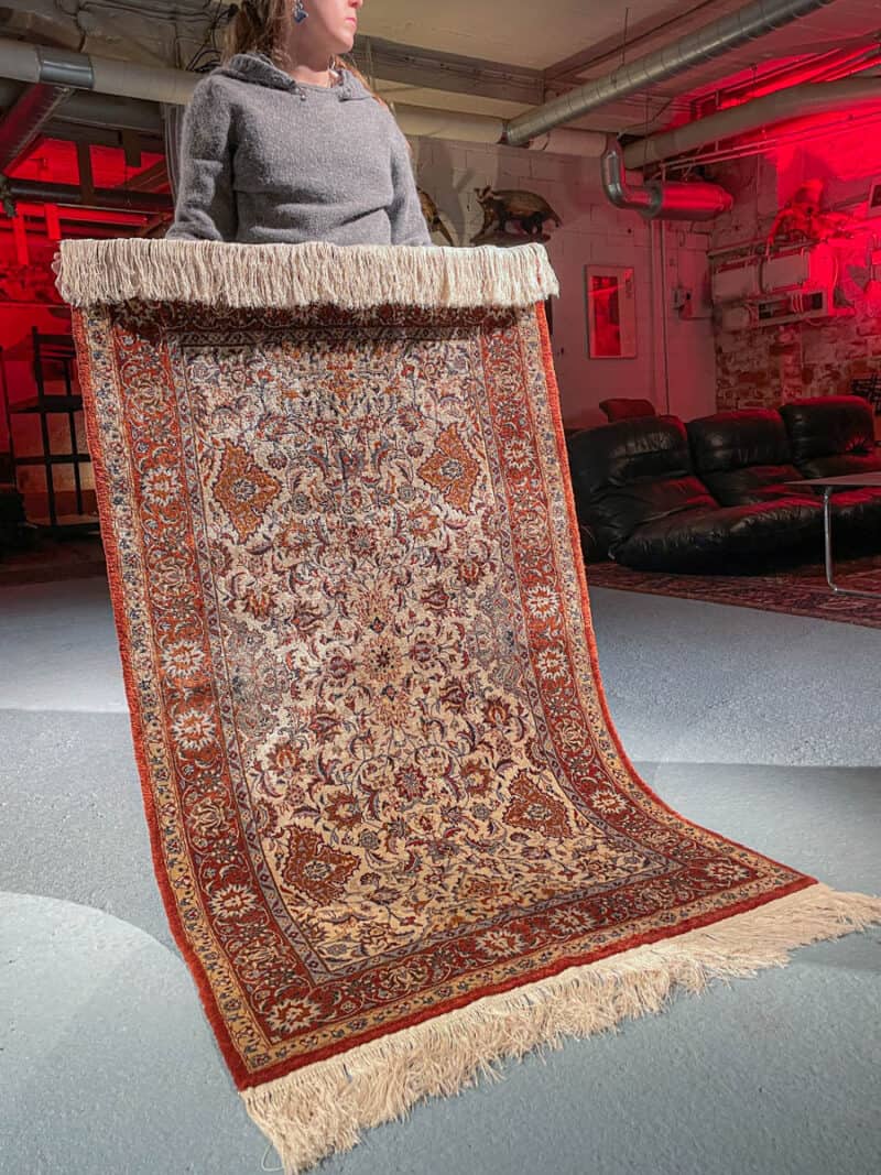 silkkimatto – uskomattoman elegantti ghom – 160 x 92 cm