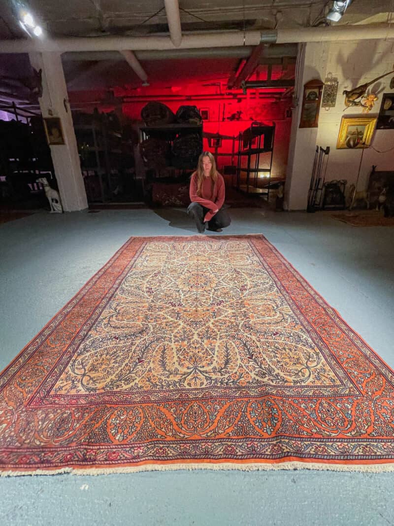 silkkimatto – Äärimmäisen yksityiskohtainen kasmir – 274 x 184 cm