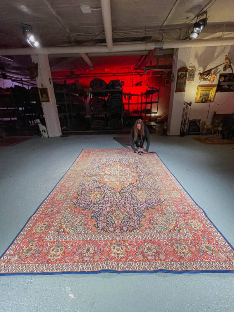 silkkimatto – Äärimmäisen yksityiskohtainen kasmir – 274 x 184 cm (kopio)