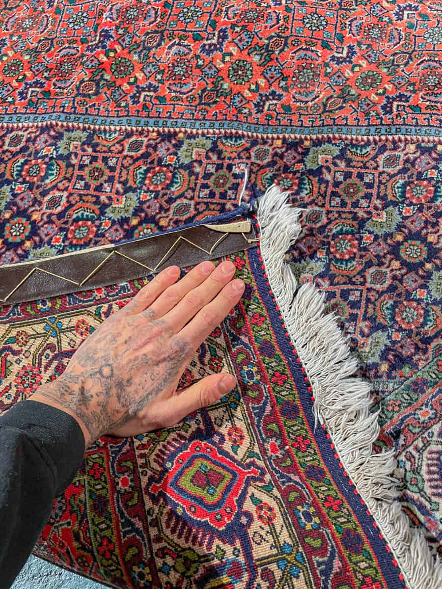 harvinainen vaaleanpunainen bijar 315 x 203 cm