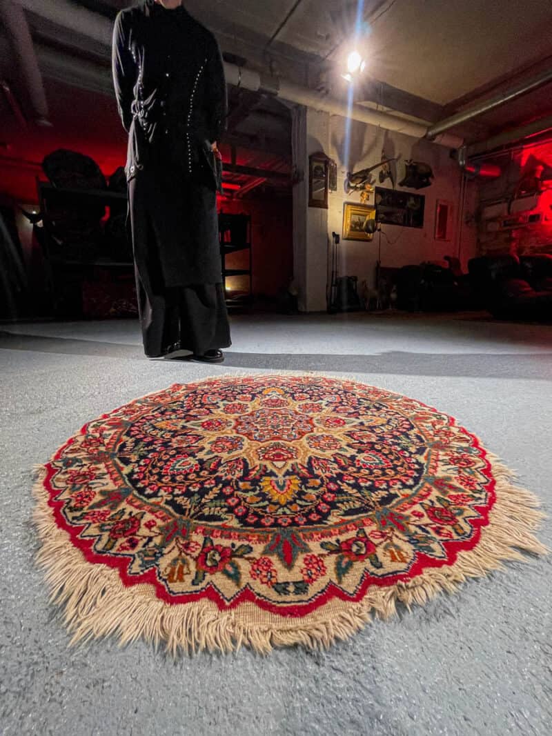 henkeäsalpaava pyöreä ghom 195 x 195 cm (kopio)