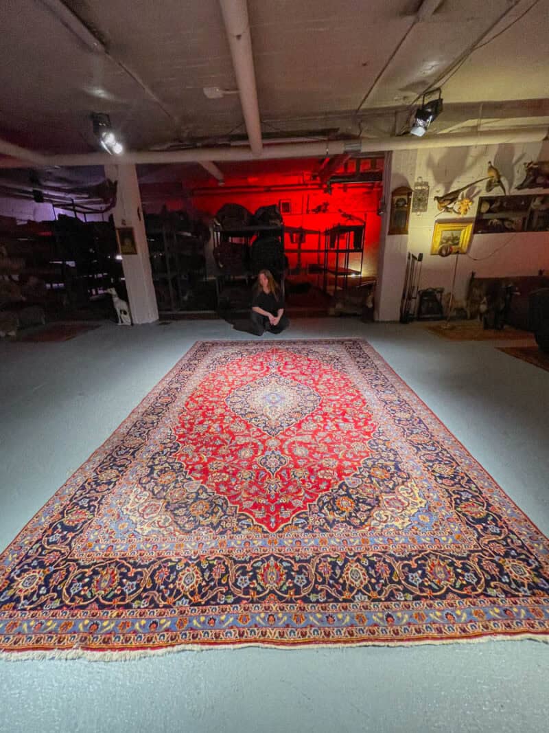 elegantin yksityiskohtainen perinteinen keshan  348 x 230 cm (kopio)