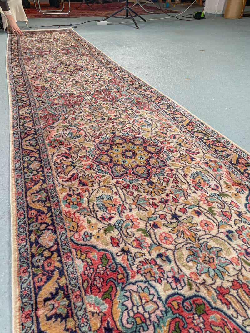 silkkimatto tyrmäävä vaalea kasmir käytävämatto 303 x 92 cm (kopio)