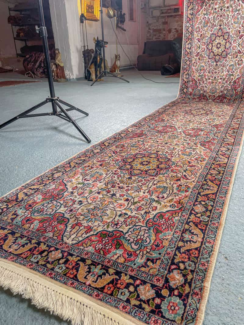 silkkimatto tyrmäävä vaalea kasmir käytävämatto 303 x 92 cm (kopio)