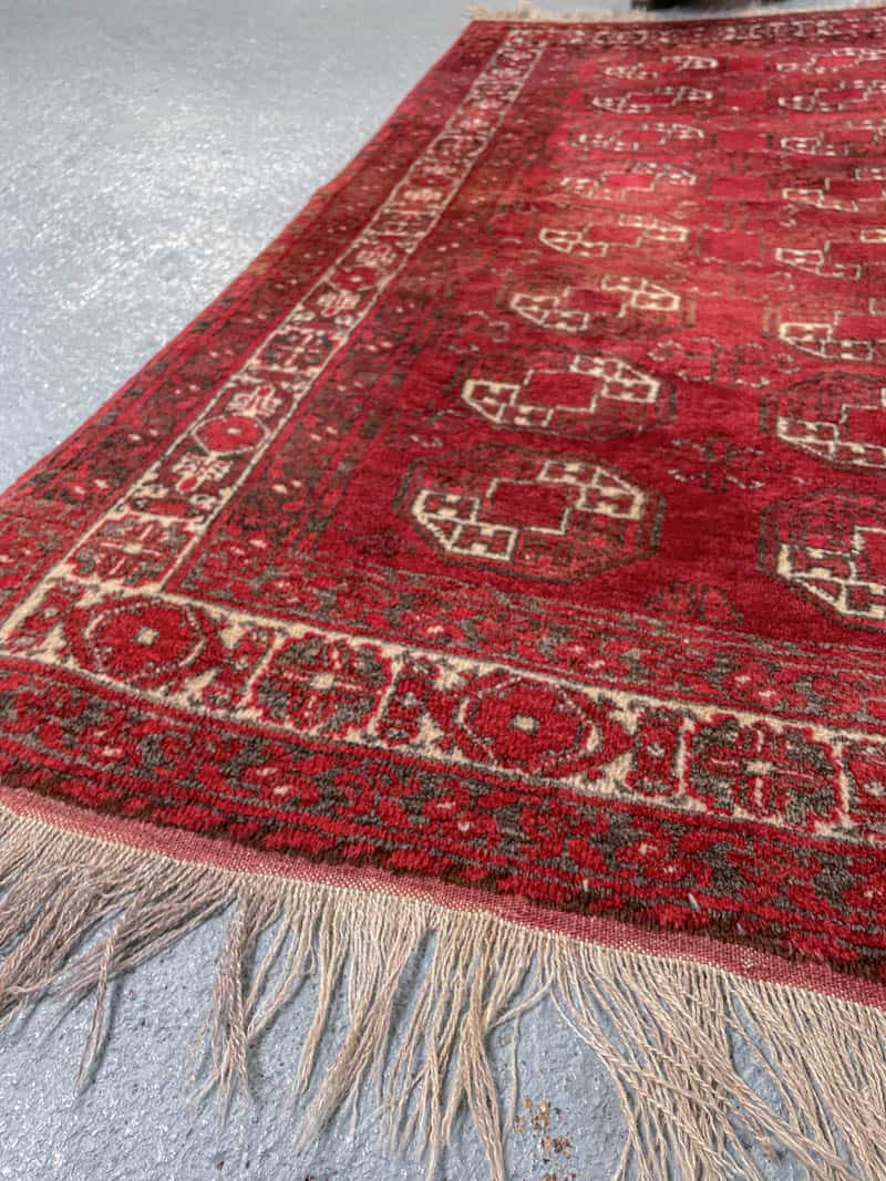 tyrmäävä puoliantiikki afgaanimatto 1950 luvulta 205 x 131 cm (kopio)