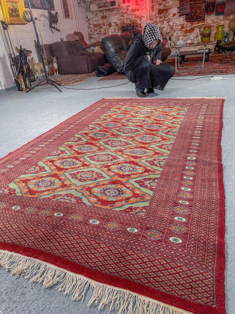 kauniin perinteinen vintage buhara 258 x 176 cm (kopio)