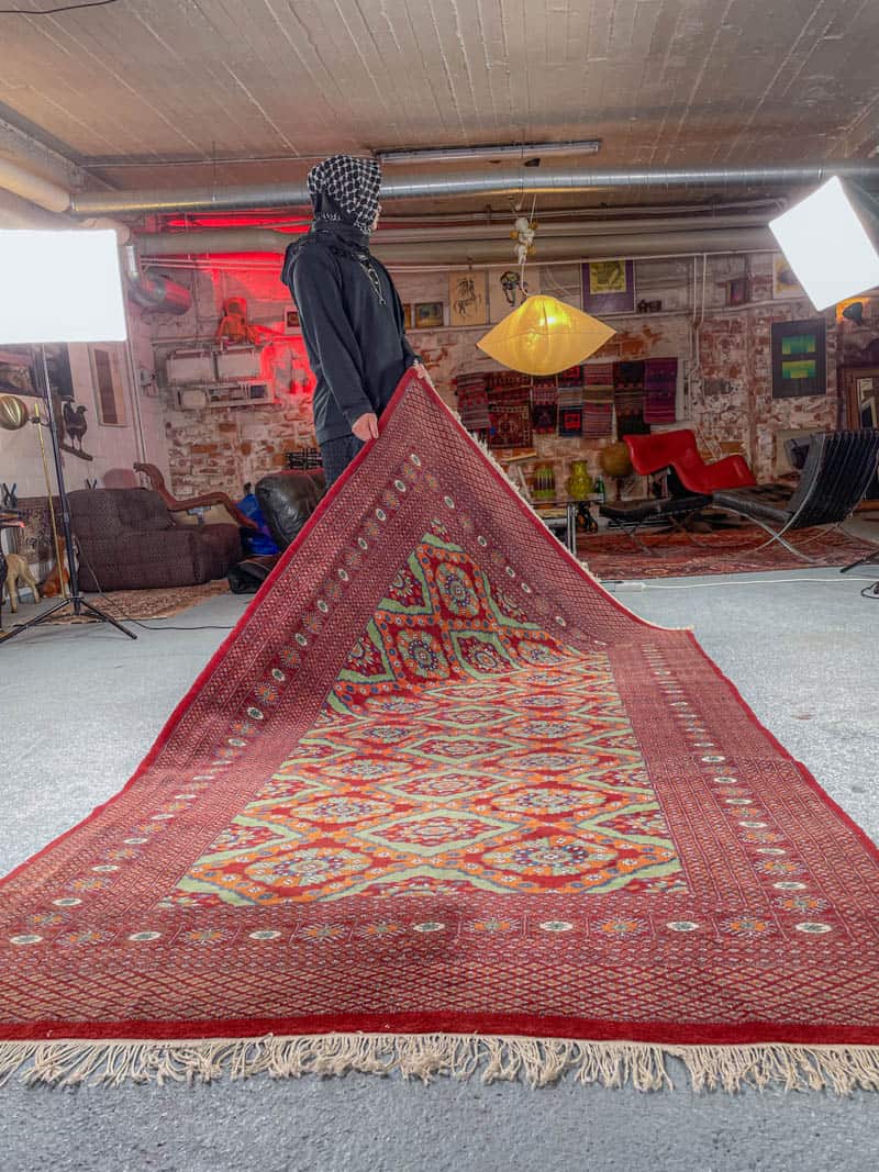 kauniin perinteinen vintage buhara 258 x 176 cm (kopio)