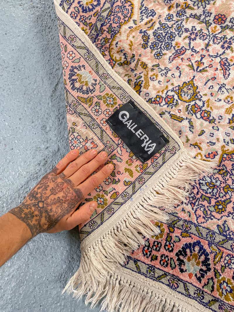 silkkimatto tyrmäävä pastellinen kasmir käytävämatto 370 x 74 cm (kopio)