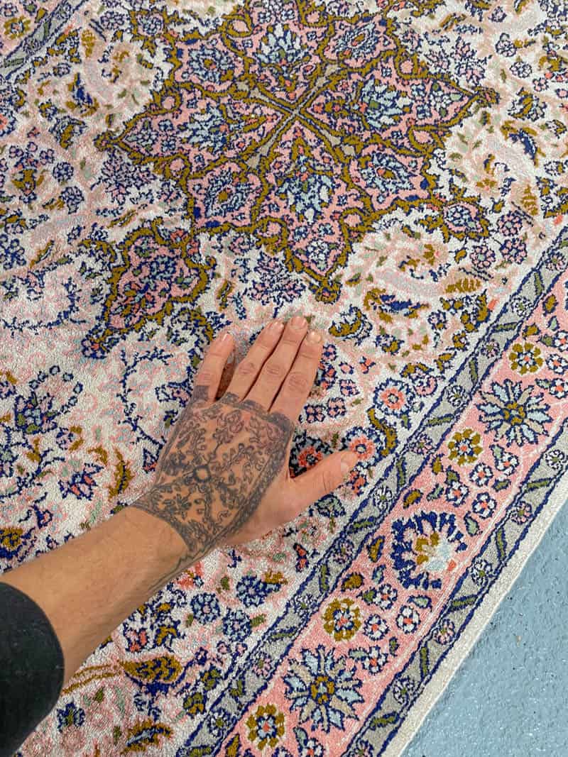 silkkimatto tyrmäävä pastellinen kasmir käytävämatto 370 x 74 cm (kopio)