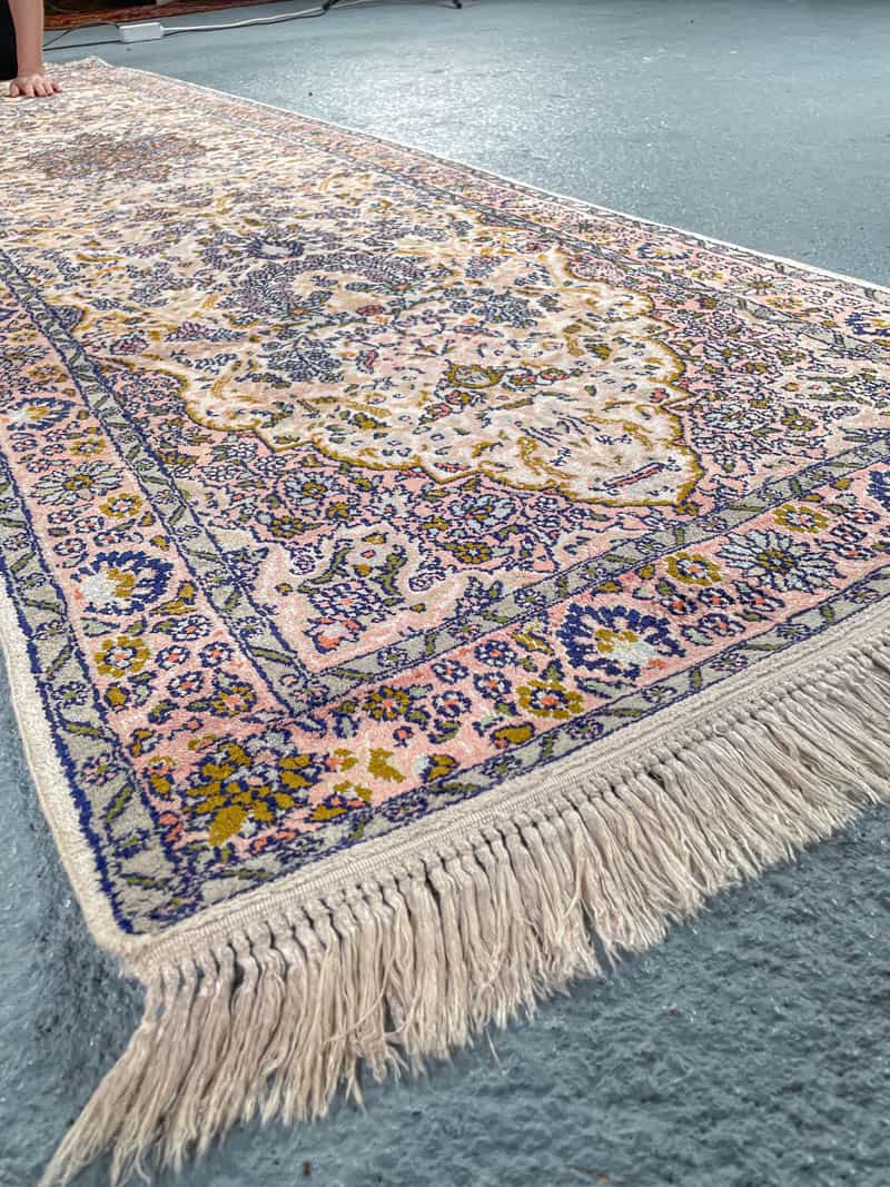 silkkimatto tyrmäävä pastellinen kasmir käytävämatto 370 x 74 cm (kopio)