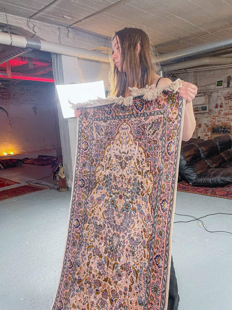 silkkimatto tyrmäävä pastellinen kasmir käytävämatto 370 x 74 cm (kopio)