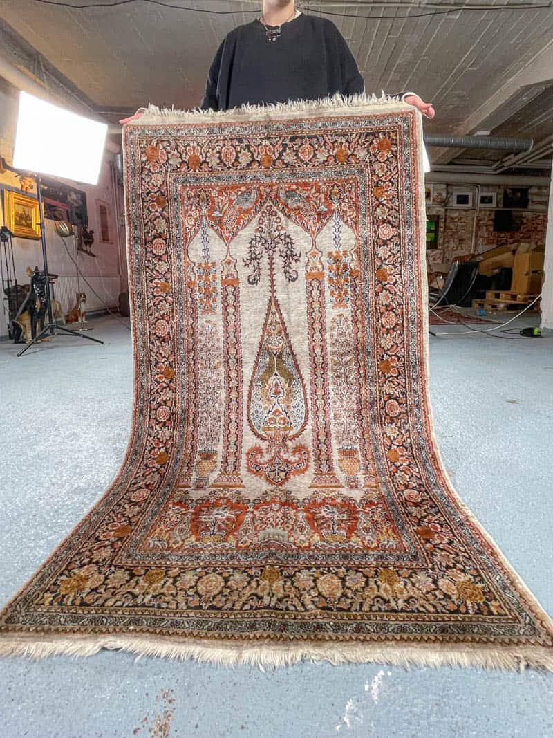 silkkimatto – vaaleansininen kasmir – 120 x 74 cm (kopio)