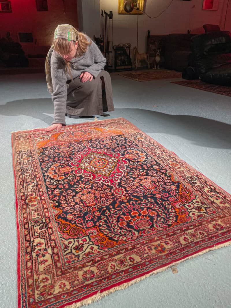 psykedeelinen sarouk  195 x 105 cm (kopio)