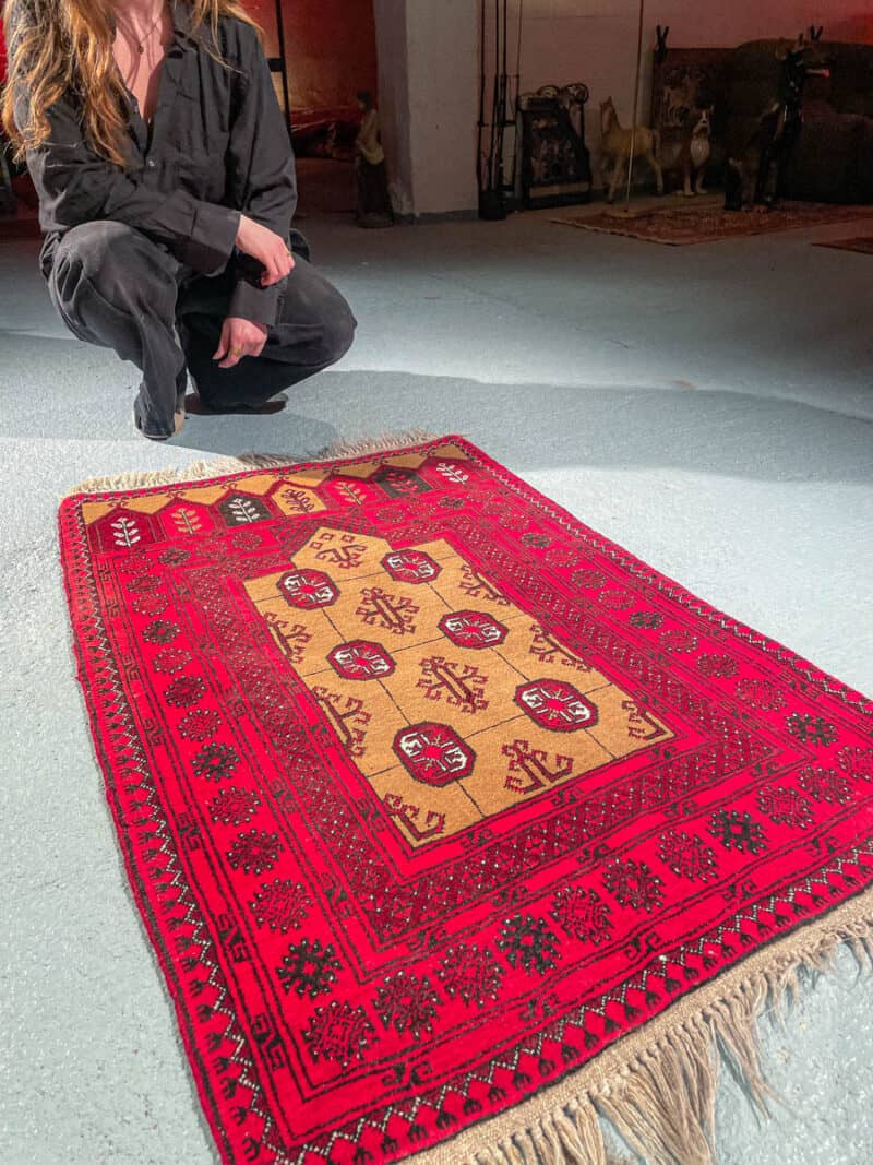 yksityiskohtainen afgaanimatto – 100 x 49 cm (kopio)