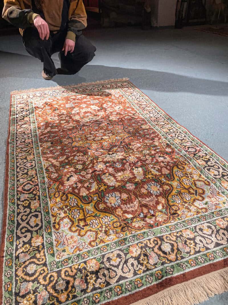 silkkimatto – lämpimän värikäs kasmir 155 x 84 cm (kopio)