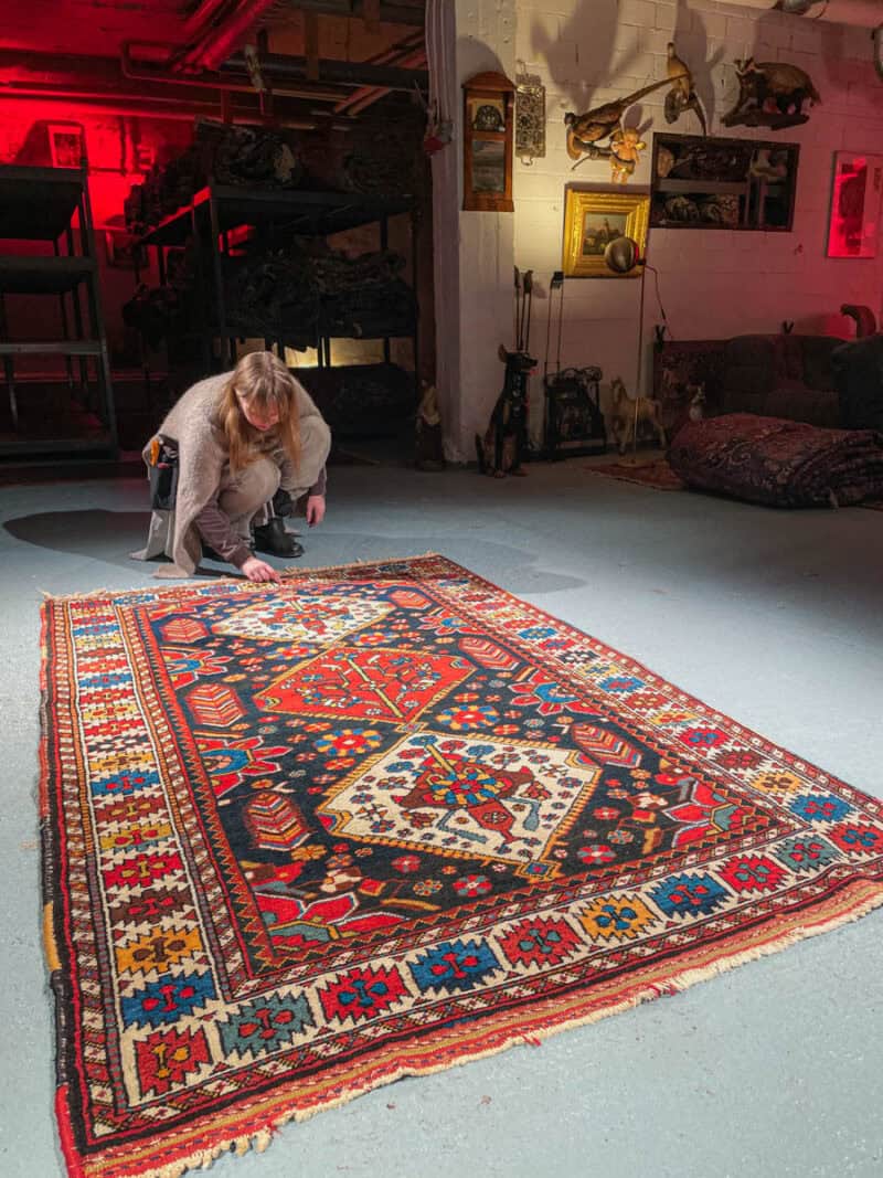 psykedeelinen sarouk  195 x 105 cm (kopio)