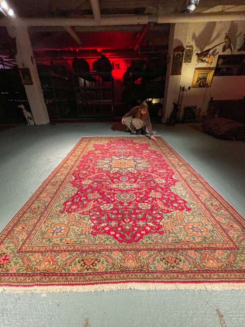 näyttävä perinteinen keshan  355 x 246 cm (kopio)