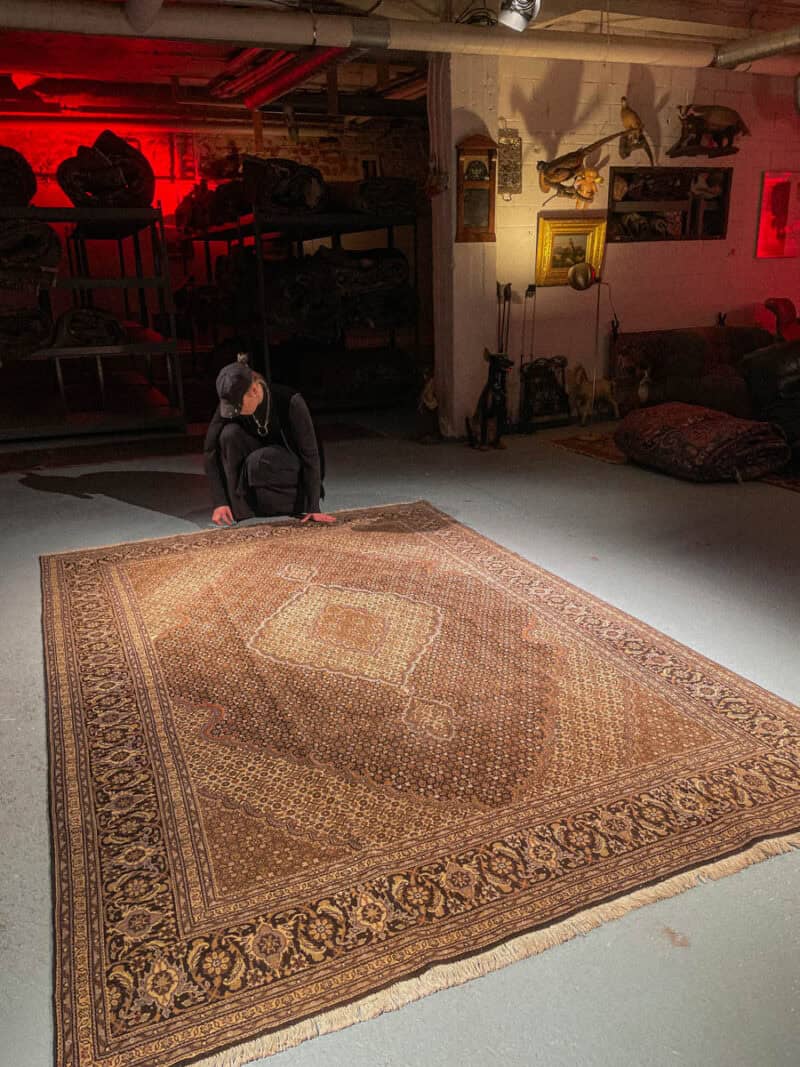 Äärettömän yksityiskohtainen maanläheinen tabriz 294 x 201 cm (kopio)