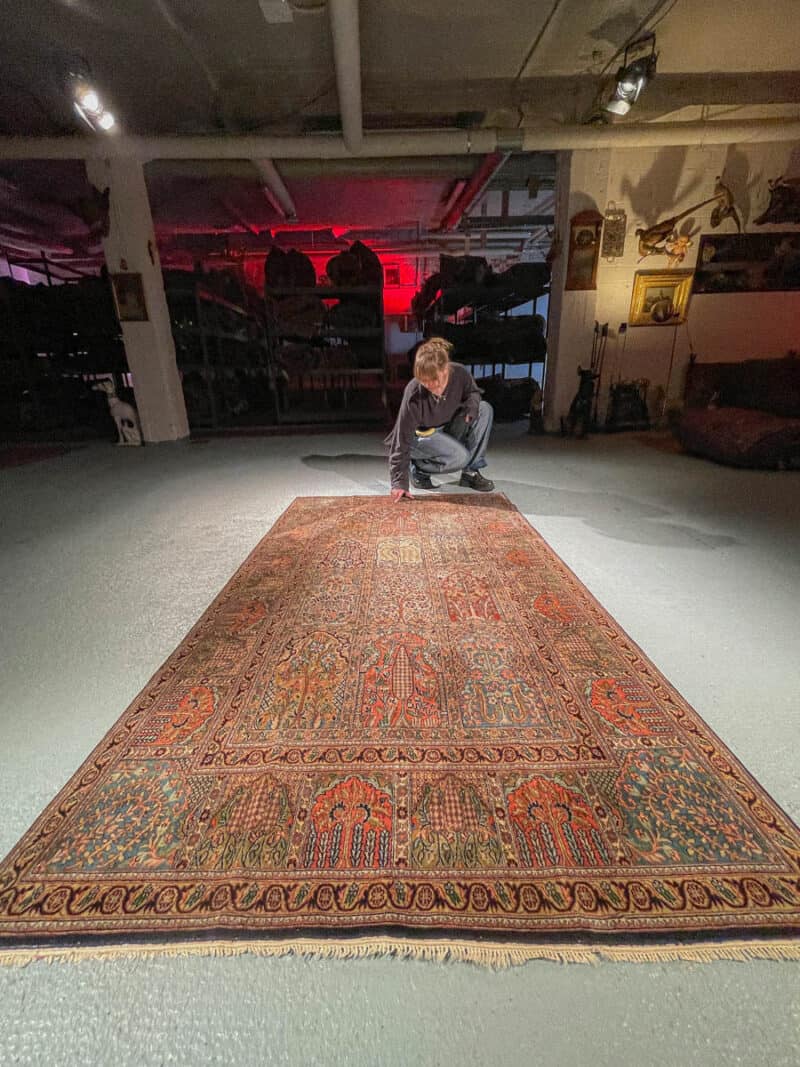 silkkimatto – hehkuva puutarha kasmir 230 x 130 cm