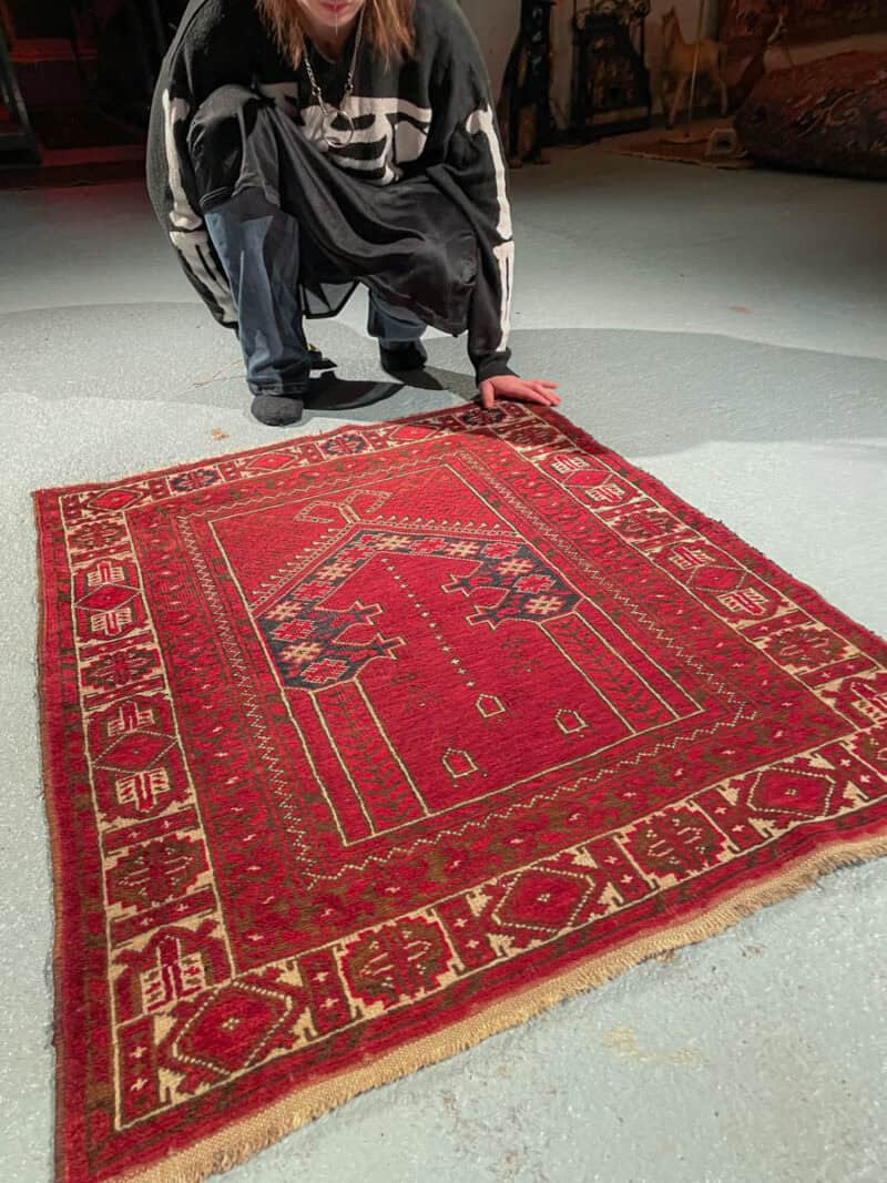 upea afgaanimatto – 100 x 71 cm (kopio)