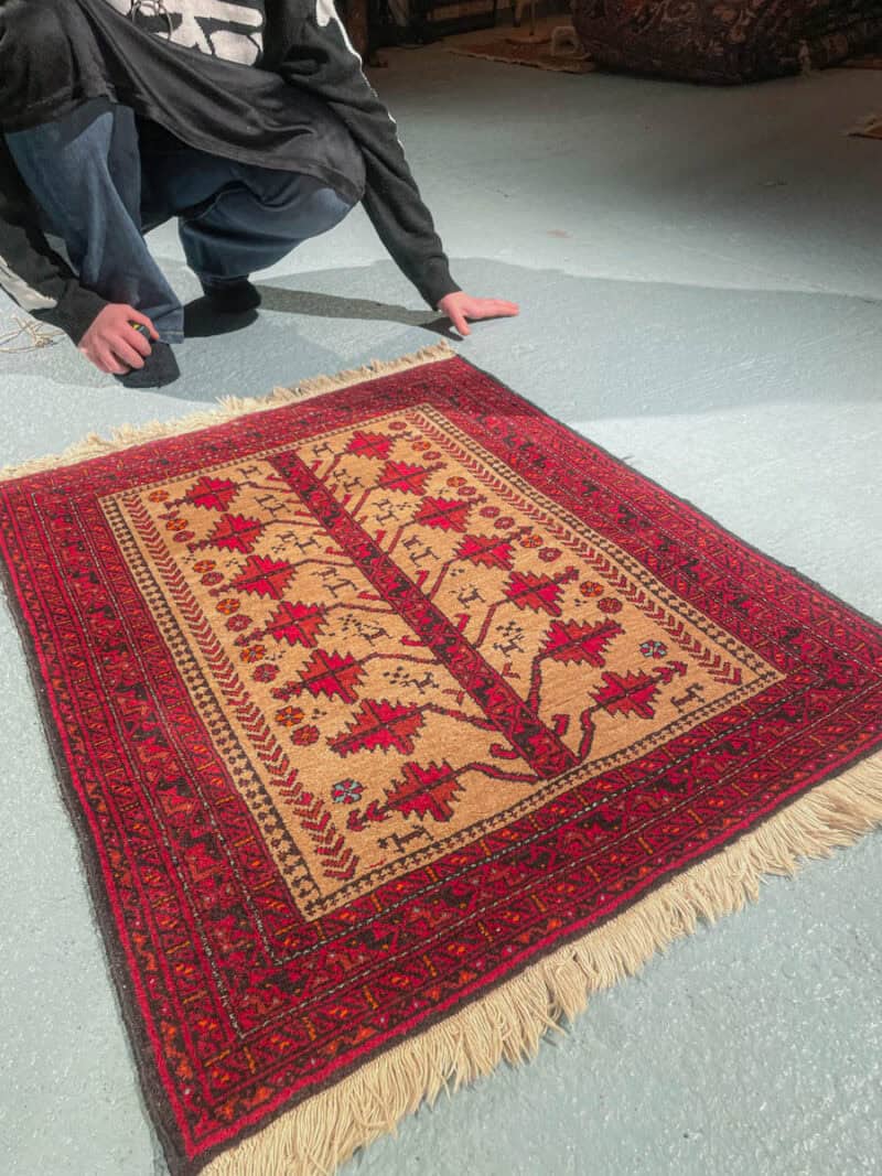 verenpunainen afgaanimatto – 288 x 222 cm (kopio)