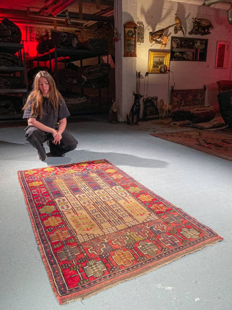 upea arkkitehtoninen afgaanimatto 152 x 105 cm (kopio)