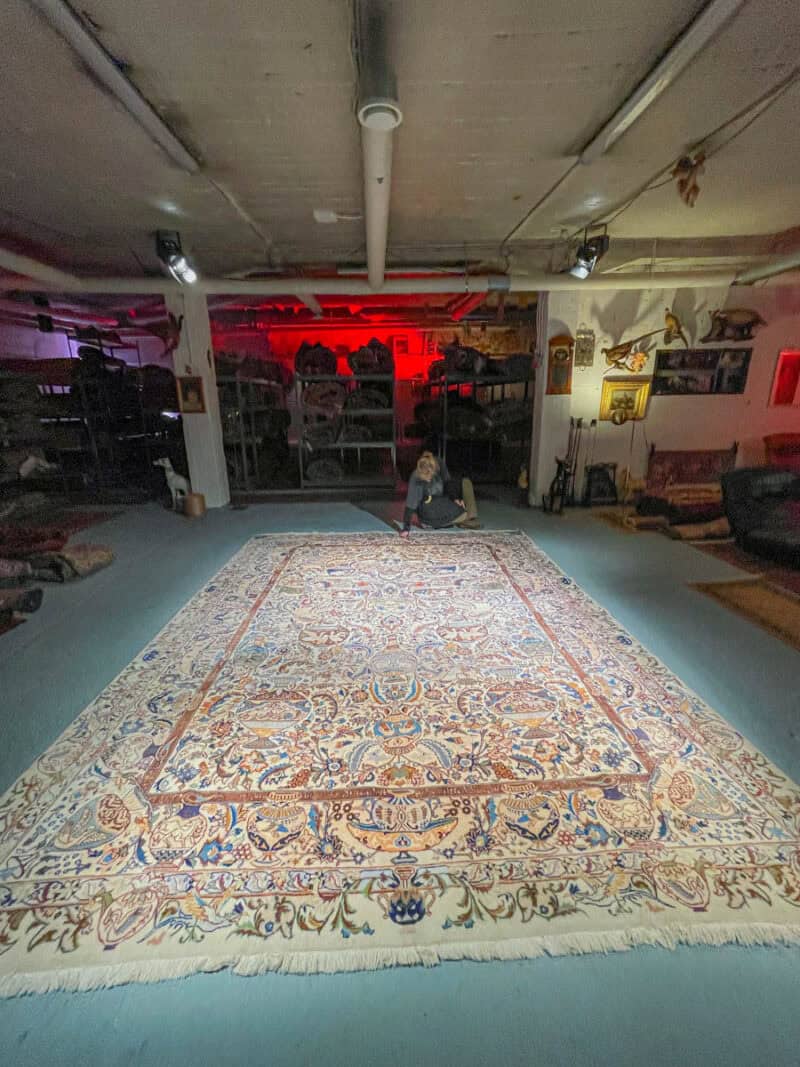 uskomattoman yksityiskohtainen palatsikokoinen kashmar – 395 x 290 cm