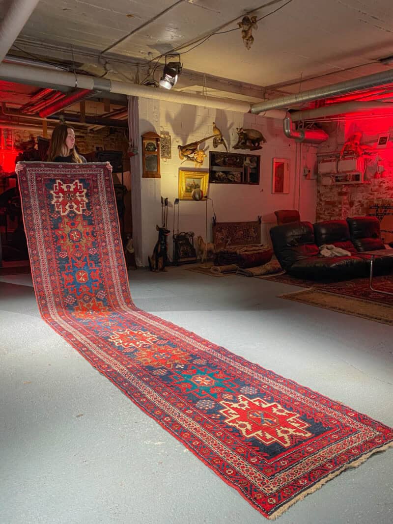 vaikuttava heriz käytävämatto – 290 x 100 cm (kopio)