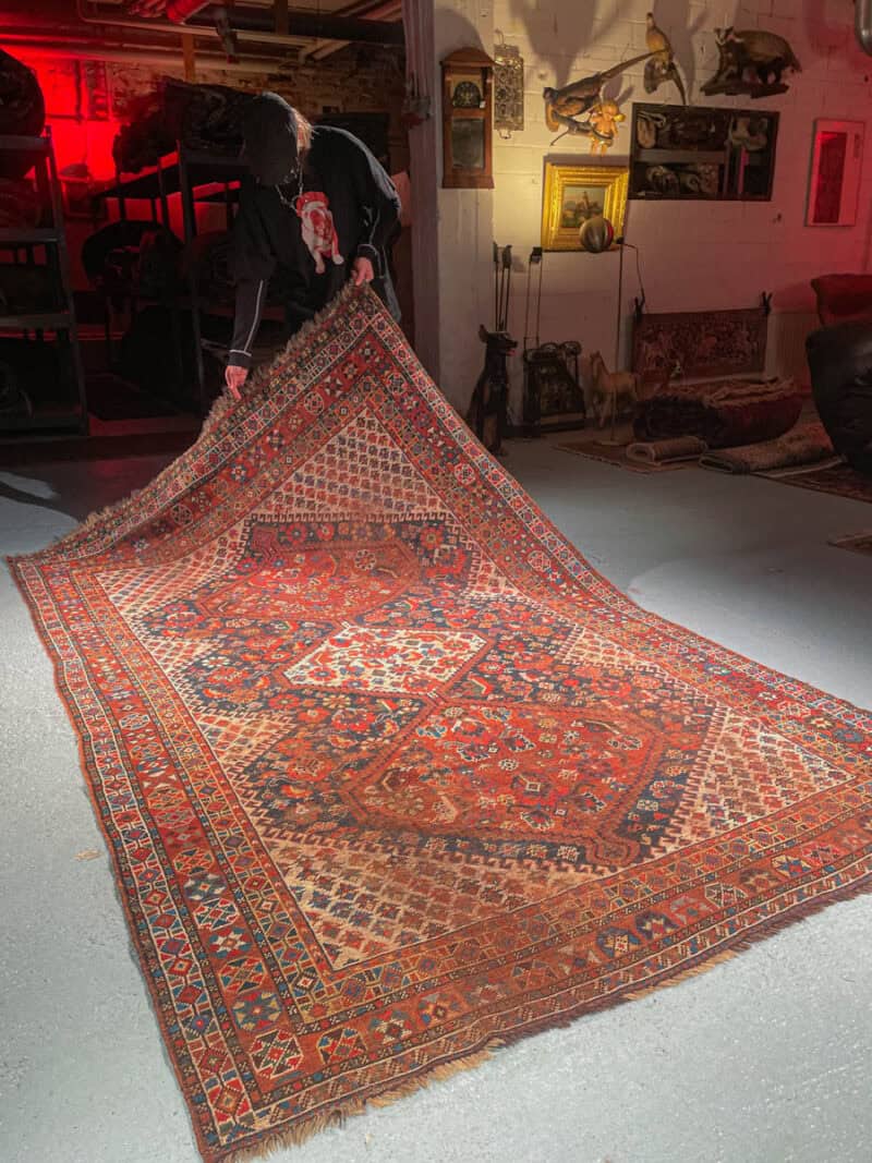 historiallinen verenpunainen gasghai – 280 x 140 cm (kopio)