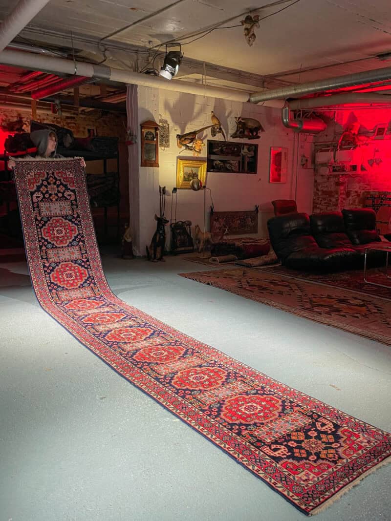 vaikuttava heriz käytävämatto – 290 x 100 cm (kopio)