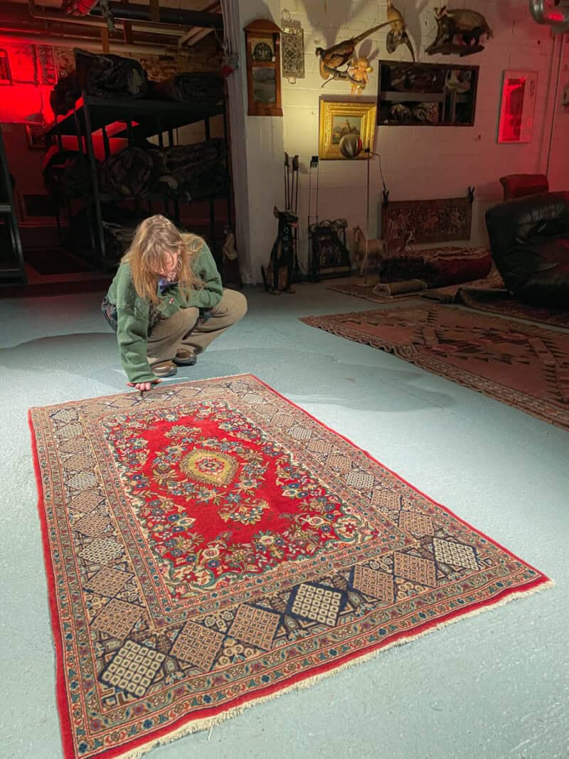 kaunis vintage kirman 217 x 120 cm (kopio)