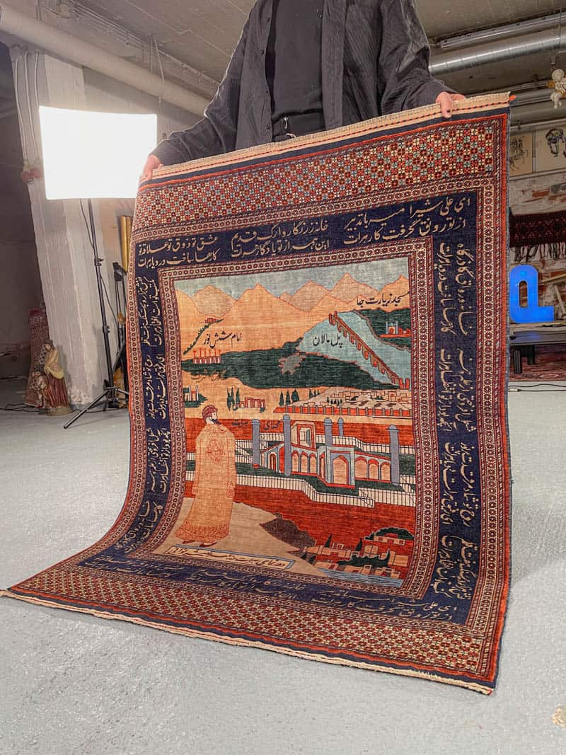 silkkimatto – kiehtova kasmir – 187 x 121 cm (kopio)