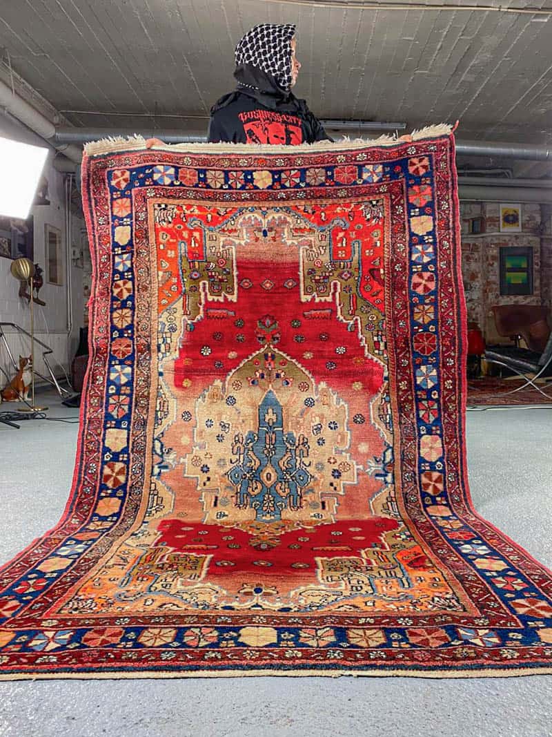 geometrisen harmoninen vintage malayer 195 x 105 cm (kopio)