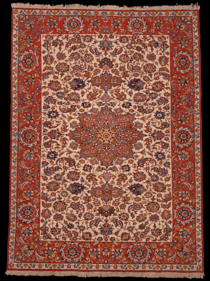 häikäisevä palatsikokoinen vaalea isfahan 374 x 285 cm